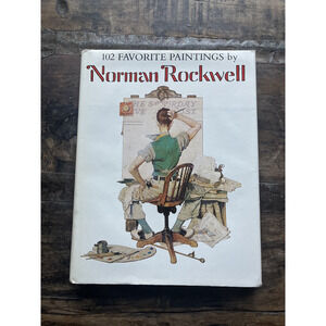 Vintage 102 FAVORITE PAINTINGS BOOK by Norman ROCKWELL